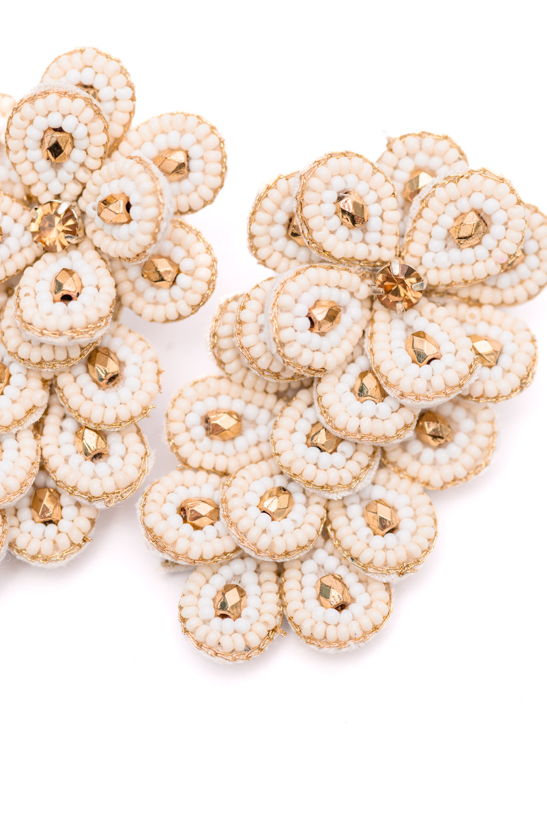Falling Petals Earrings in Ivory Womens Ave Shops   