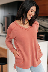 First and Foremost Rib Knit Top Womens Ave Shops   