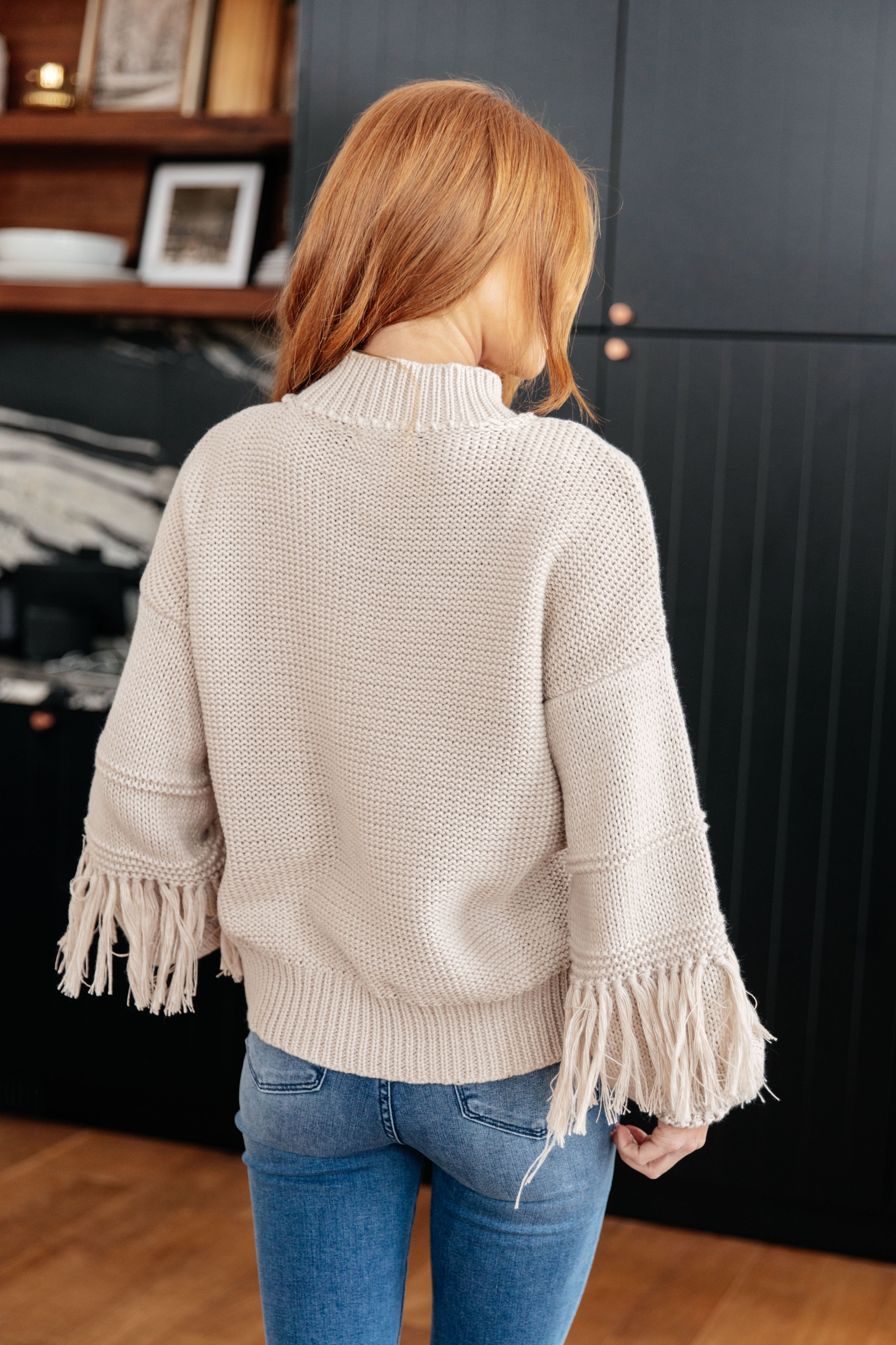 Handle It All Fringe Detail Sweater Womens Ave Shops   