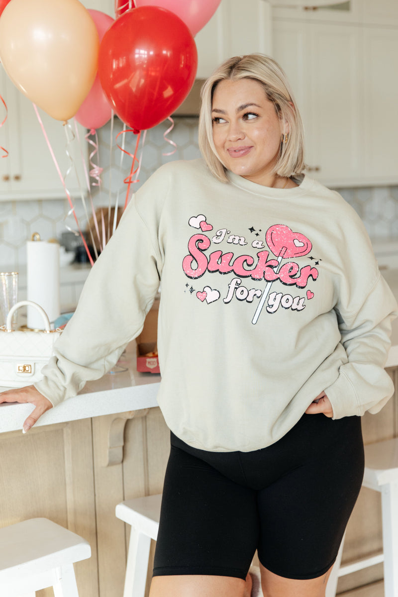 I'm A Sucker For You Valentine Pullover Womens Ave Shops   