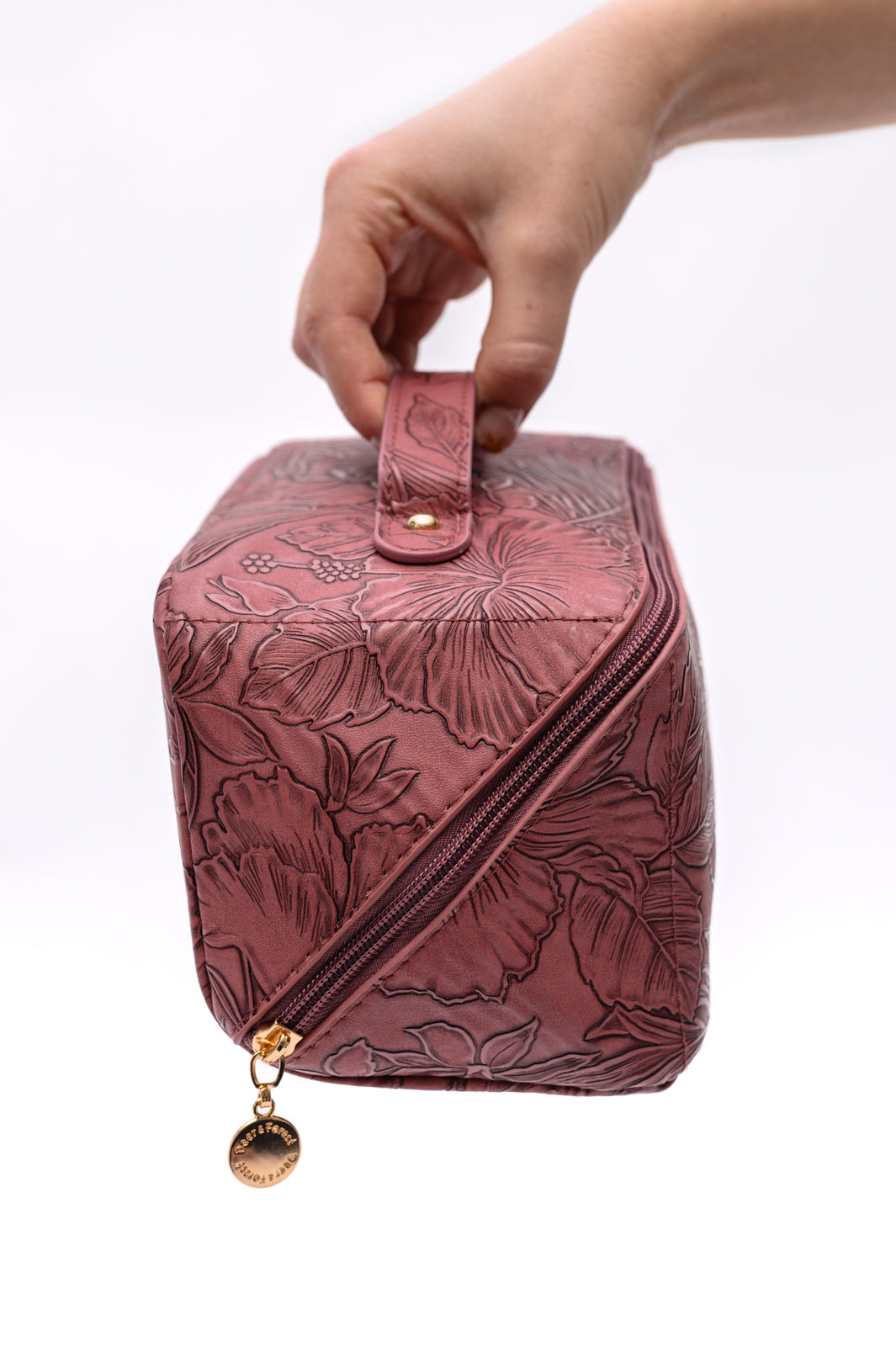Life In Luxury Large Capacity Cosmetic Bag in Merlot Womens Ave Shops   