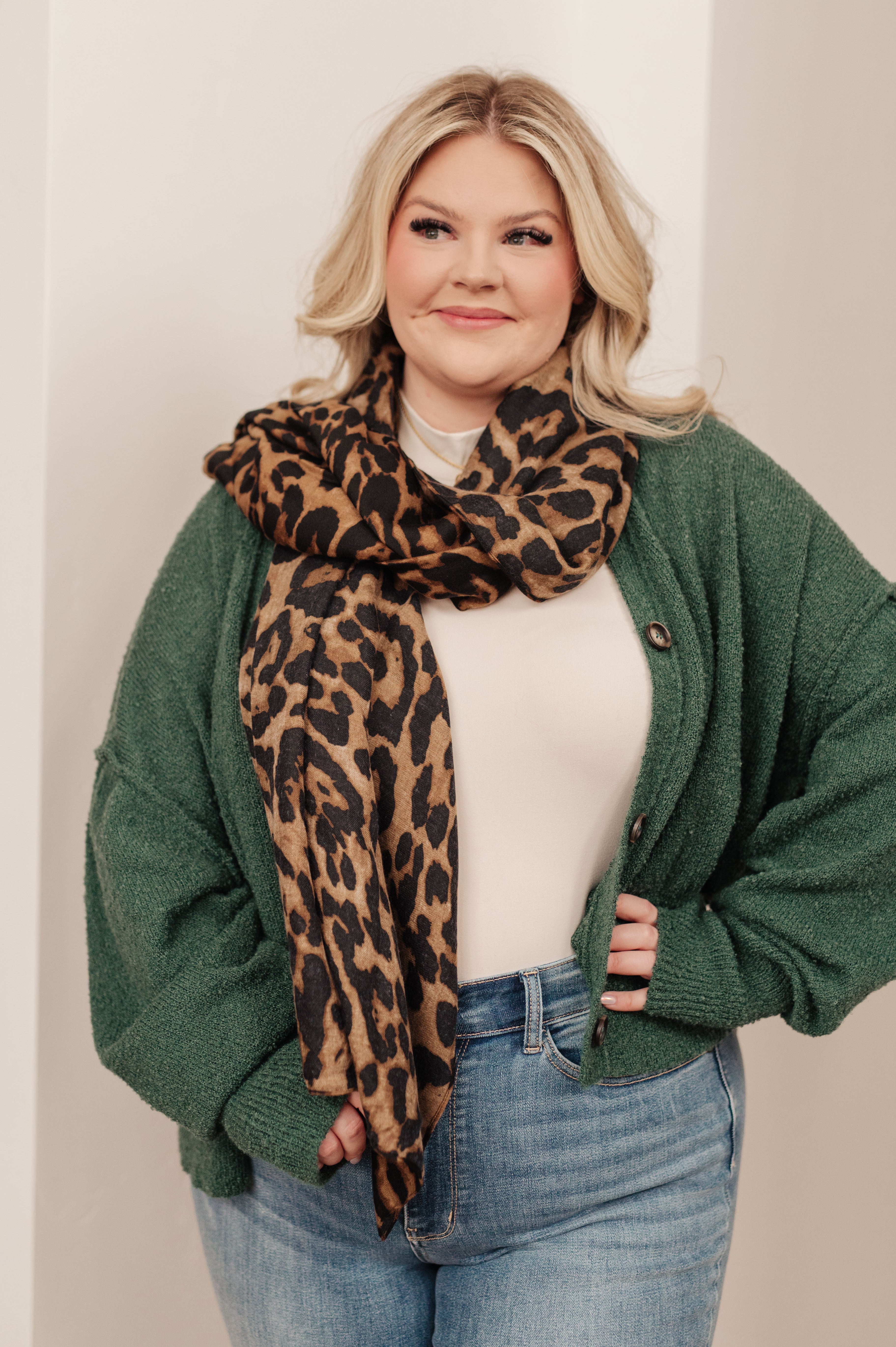 Lovely Leopard Scarf Womens Ave Shops   