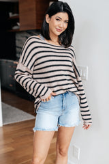 Self Assured Striped Sweater Womens Ave Shops   