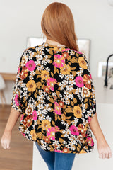 Take Another Chance Floral Print Top Womens Ave Shops   