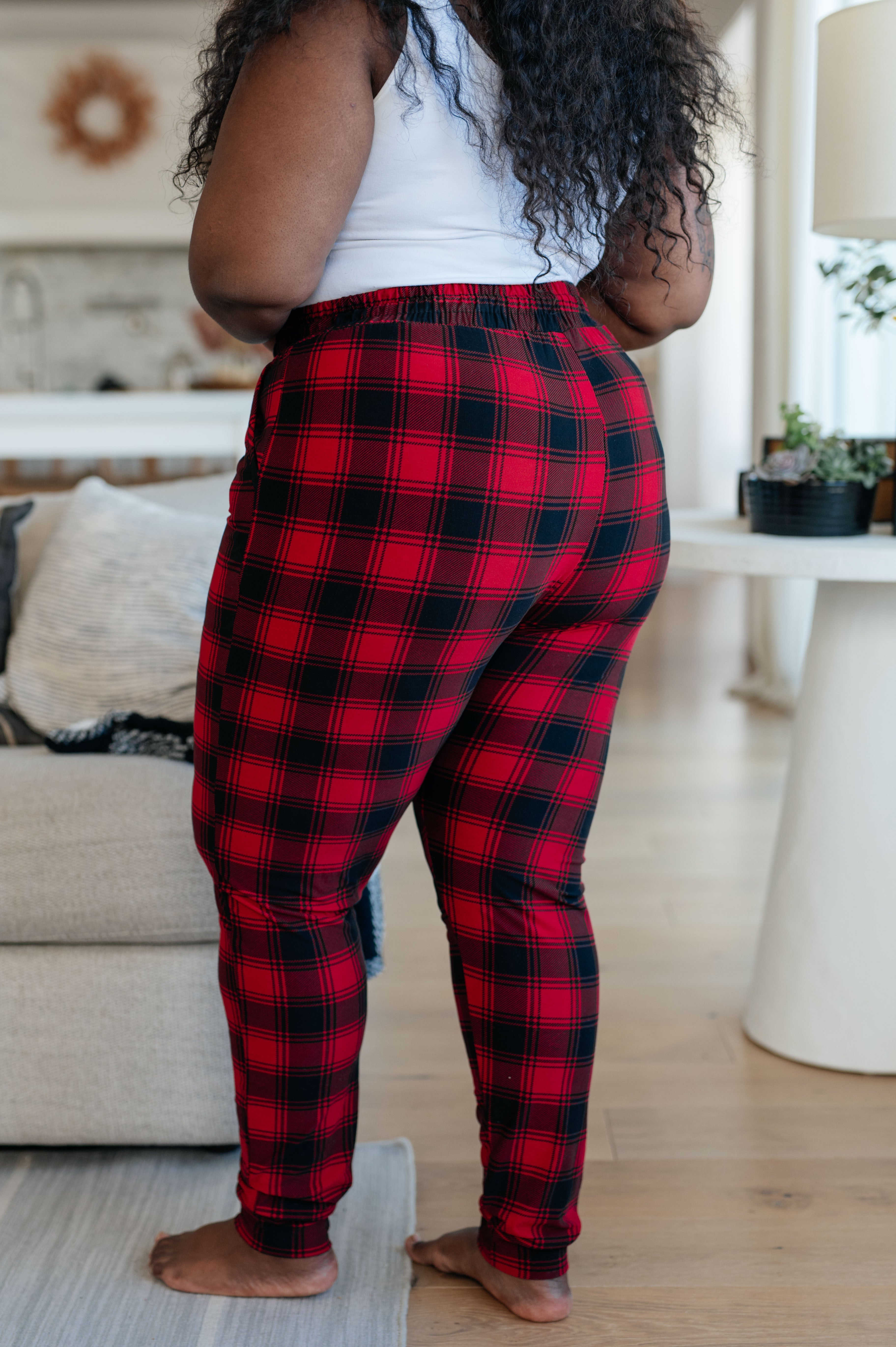 Your New Favorite Joggers in Red Plaid Womens Ave Shops   