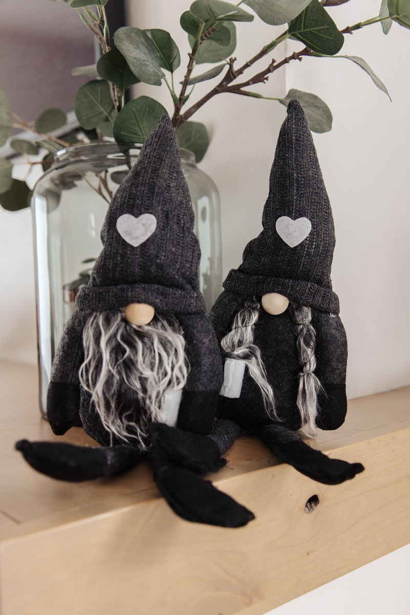 Coffee Lover Gnomes Set of 2 in Charcoal Womens Ave Shops   