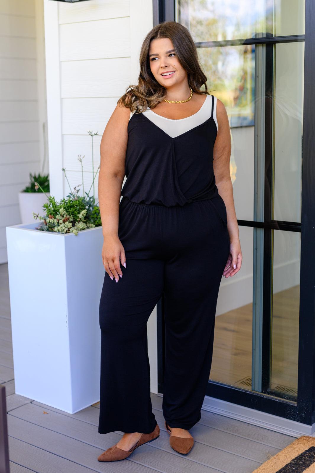 Completely Justified Jumpsuit in Black Womens Ave Shops   