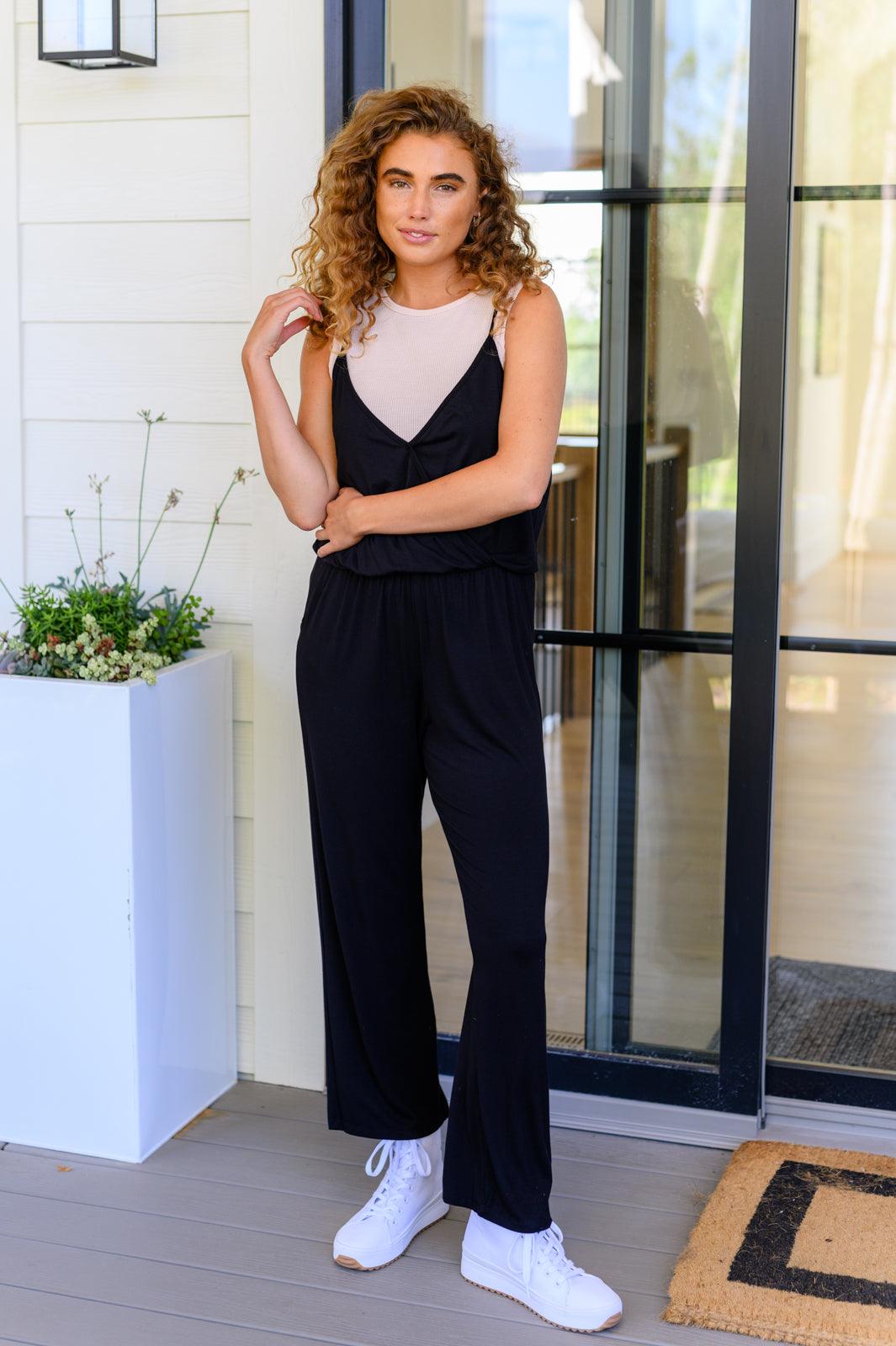 Completely Justified Jumpsuit in Black Womens Ave Shops   