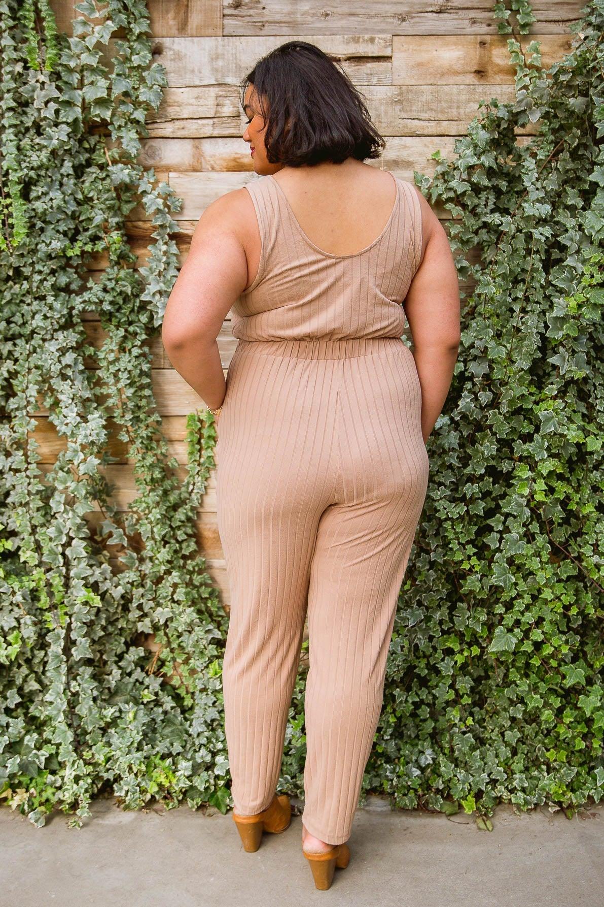 Cruiser Jumpsuit in Tan Womens Ave Shops   