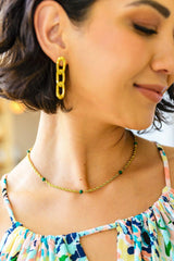 Drops of Turquoise Gold Necklace Womens Ave Shops   