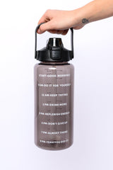 Elevated Water Tracking Bottle in Black Womens Ave Shops   