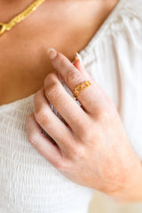 Endless Hearts Gold Ring Womens Ave Shops   