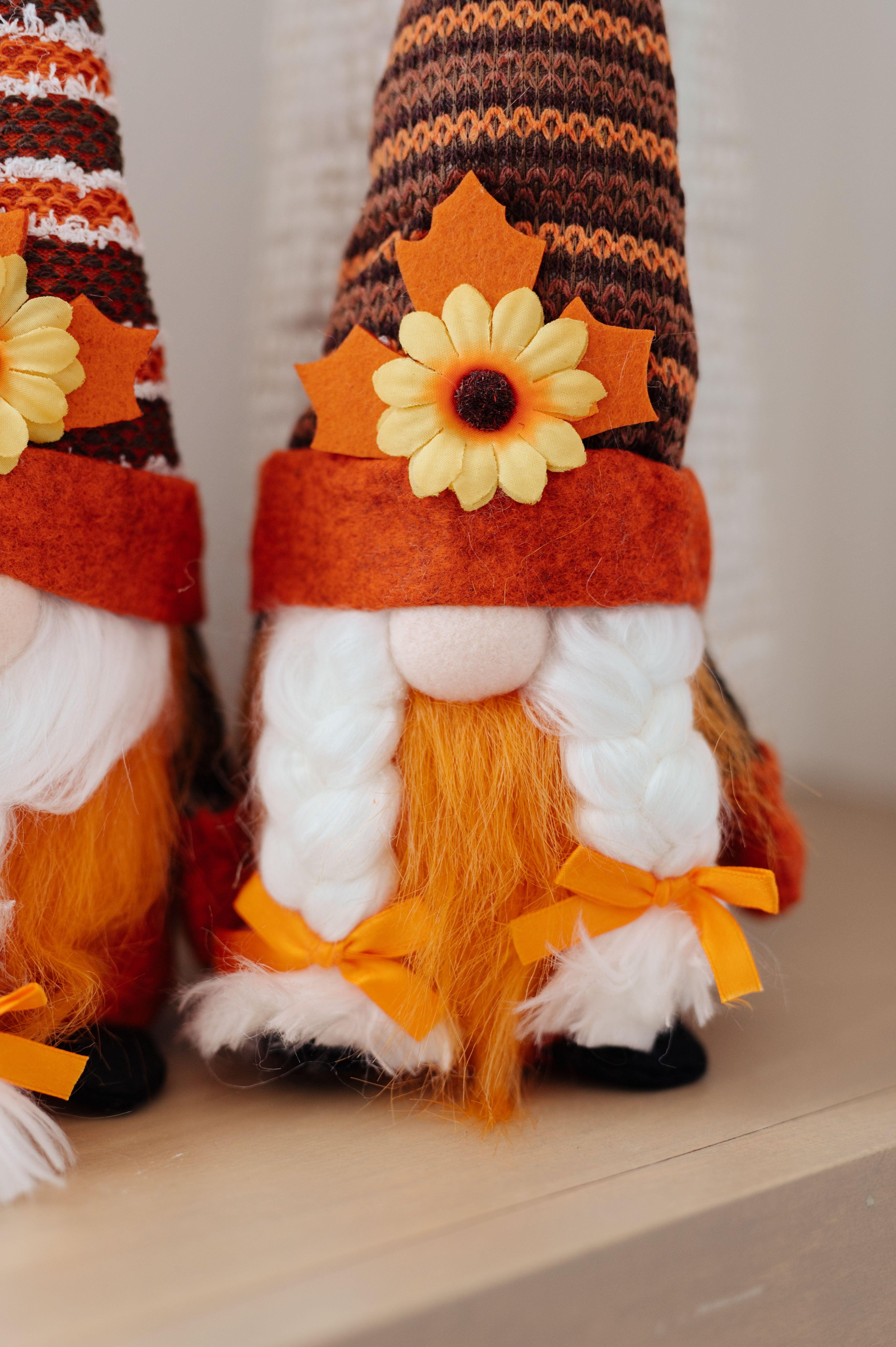 Fall Flowers Gnomes Set of 2 Womens Ave Shops   