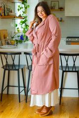 First Day Of Spring Jacket in Dusty Mauve Womens Ave Shops   