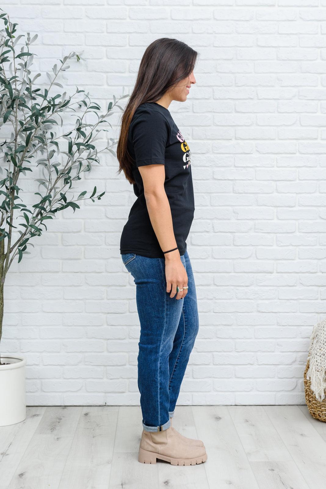 Grateful Heart Graphic Tee In Black Womens Ave Shops   