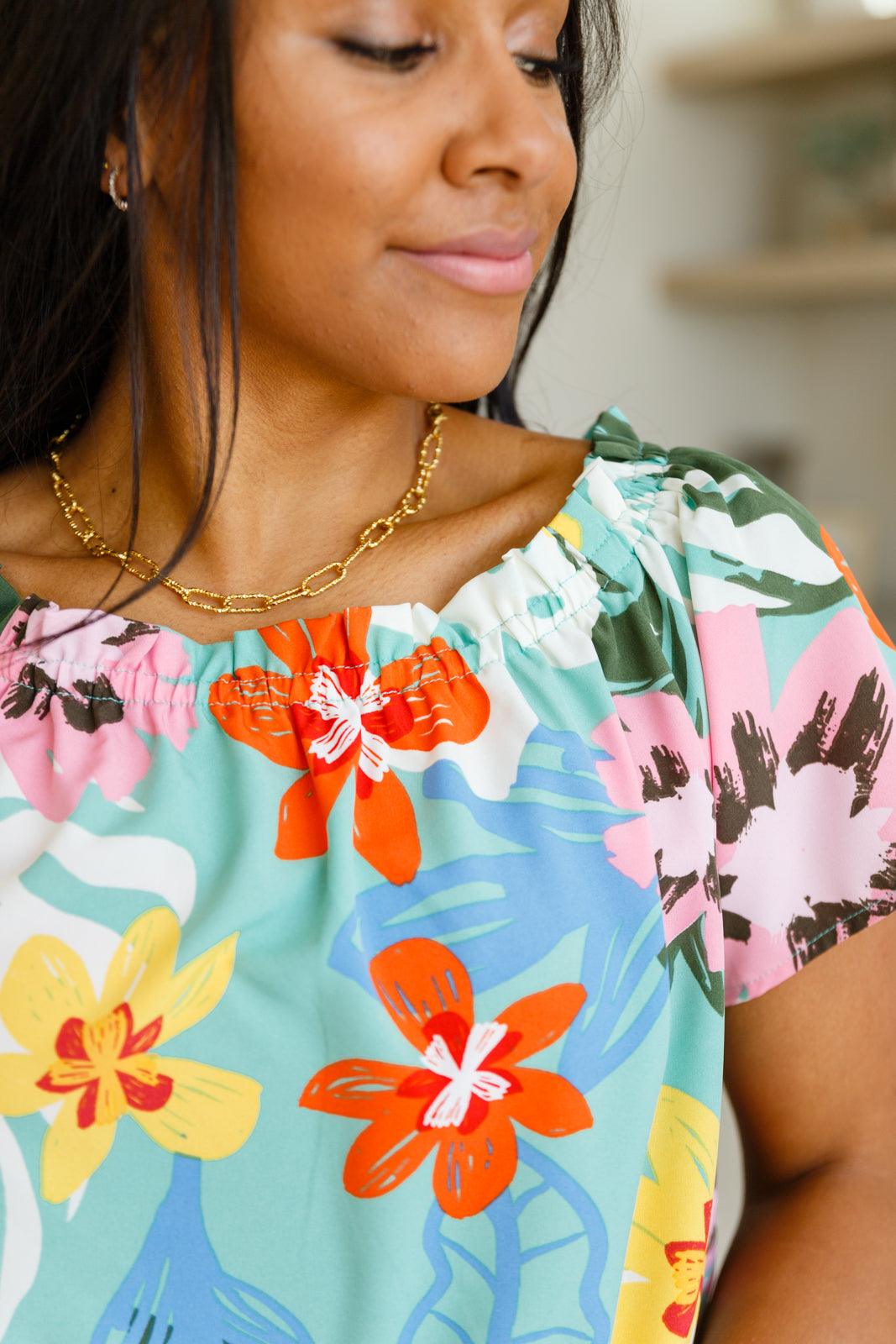 Hawaii's Finest Floral Top Womens Ave Shops   