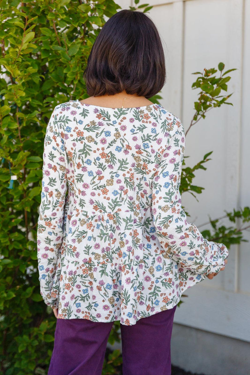 I Think I Can V-Neck Floral Top Womens Ave Shops   