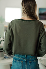 Just a Casual Crop Pullover Womens Ave Shops   