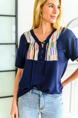 Laid Back Lace Up Top Womens Ave Shops   