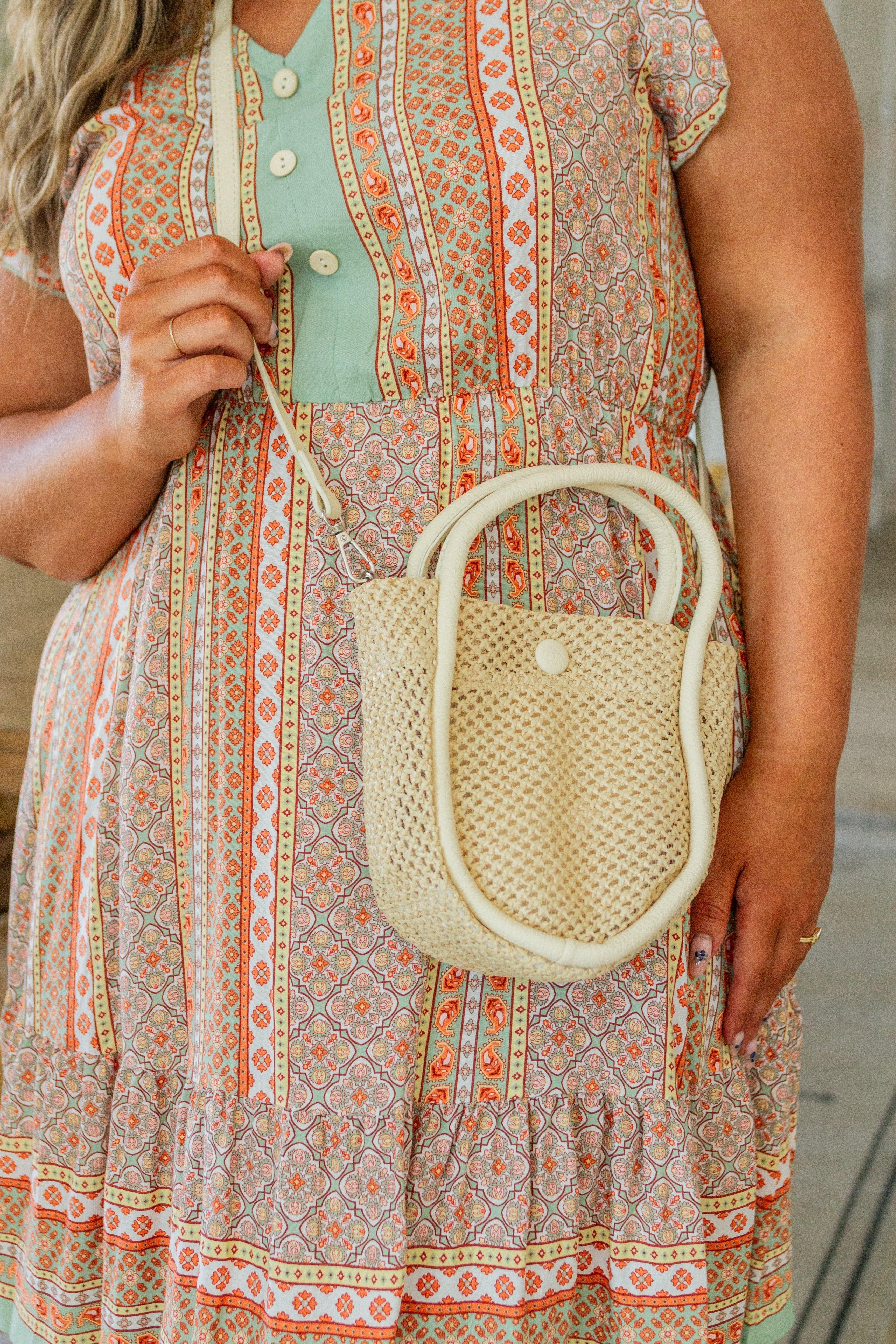 Lead the Way Woven Bucket Bag Womens Ave Shops   