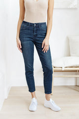 Mid-Rise Relaxed Fit Mineral Wash Jeans - Judy Blue Womens Ave Shops   