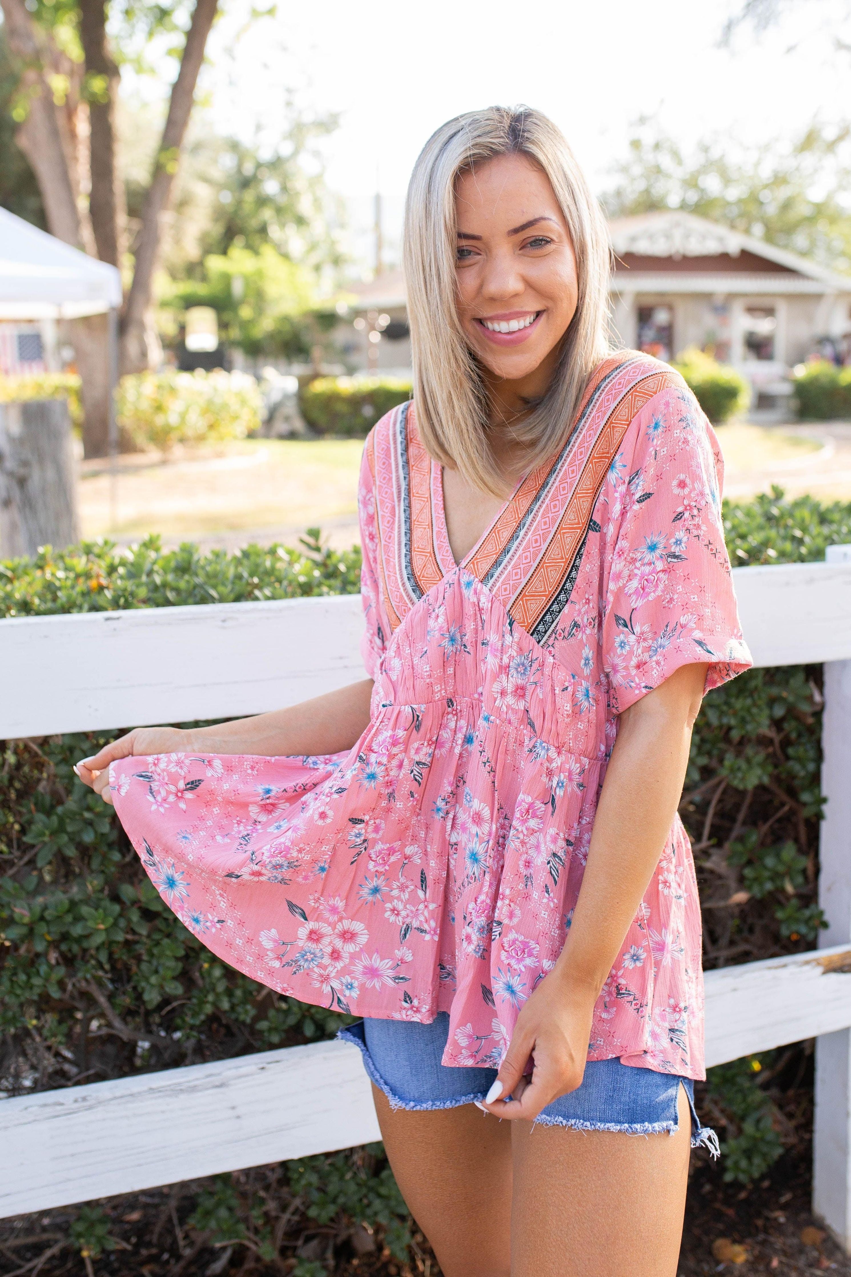 Next Level Floral Babydoll Giftmas Boutique Simplified   