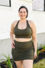 Next Move Sports Bra In Olive Womens Ave Shops   