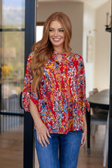 Not So Silly Keyhole Neckline Blouse Womens Ave Shops   
