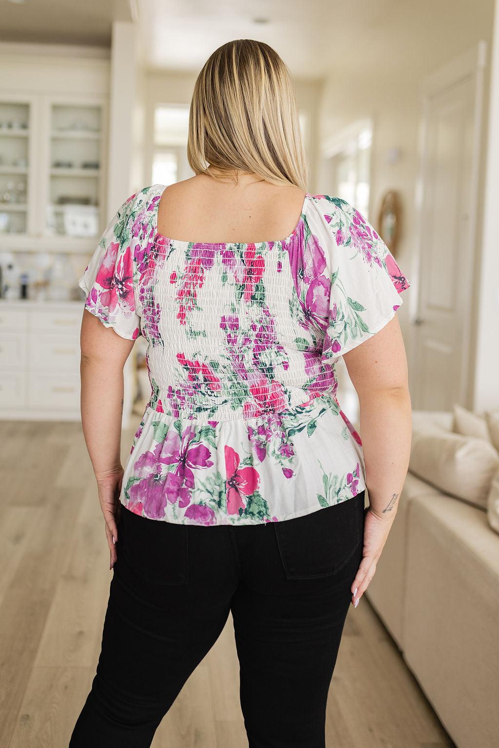 Oh So Simple Floral Blouse Womens Ave Shops   