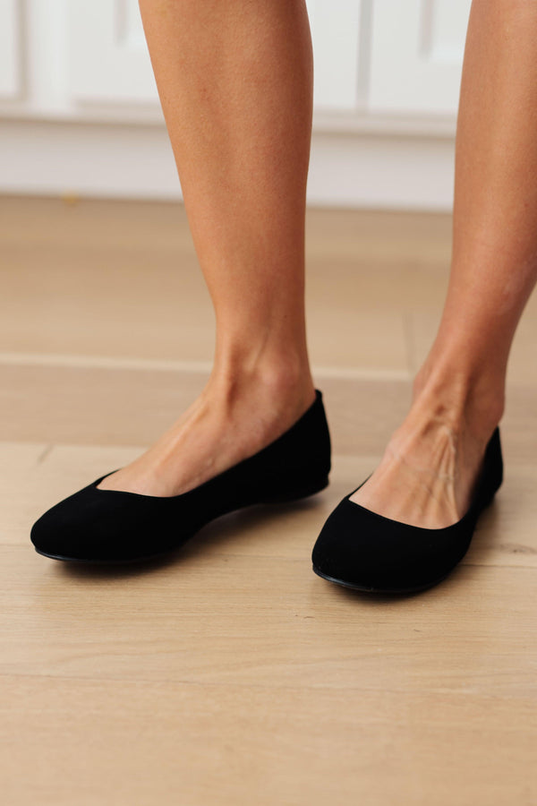 On Your Toes Ballet Flats in Black Womens Ave Shops   
