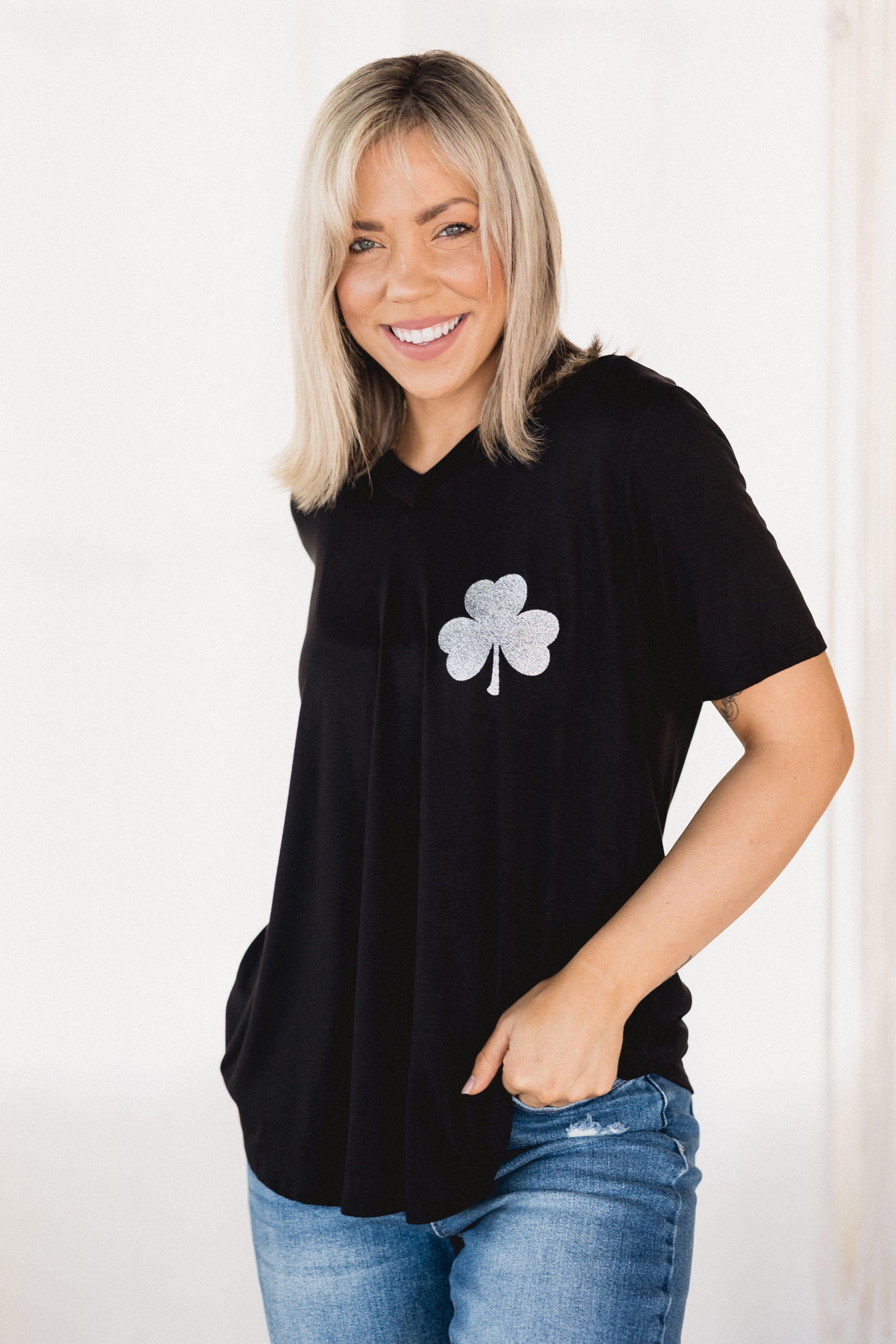 Patch of Clover - Short Sleeve Giftmas Boutique Simplified   