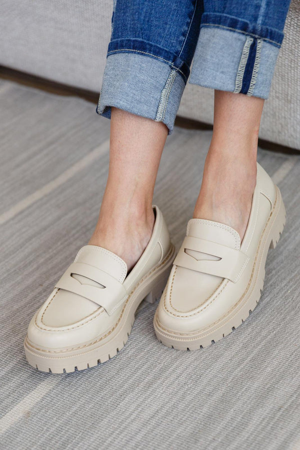Penny For Your Thoughts Loafers in Bone Womens Ave Shops   