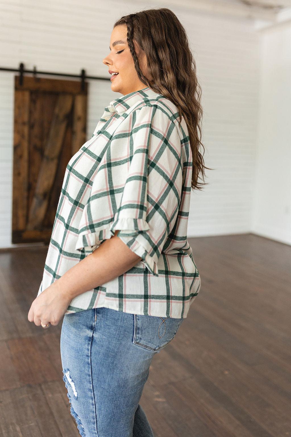 Perfect Picnic Plaid Top Womens Ave Shops   