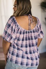 Pinkin' in Plaid - Puff Sleeve Giftmas Boutique Simplified   