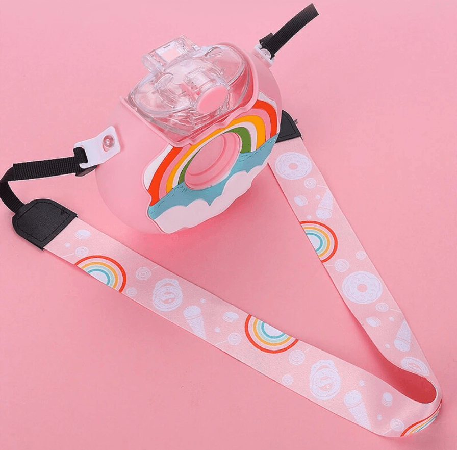 PREORDER: Portable Rainbow Donut Water Bottle Womens Ave Shops   