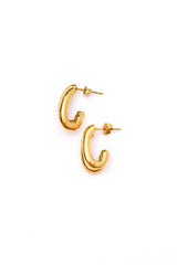 Pushing Limits Gold Plated Earrings Womens Ave Shops   