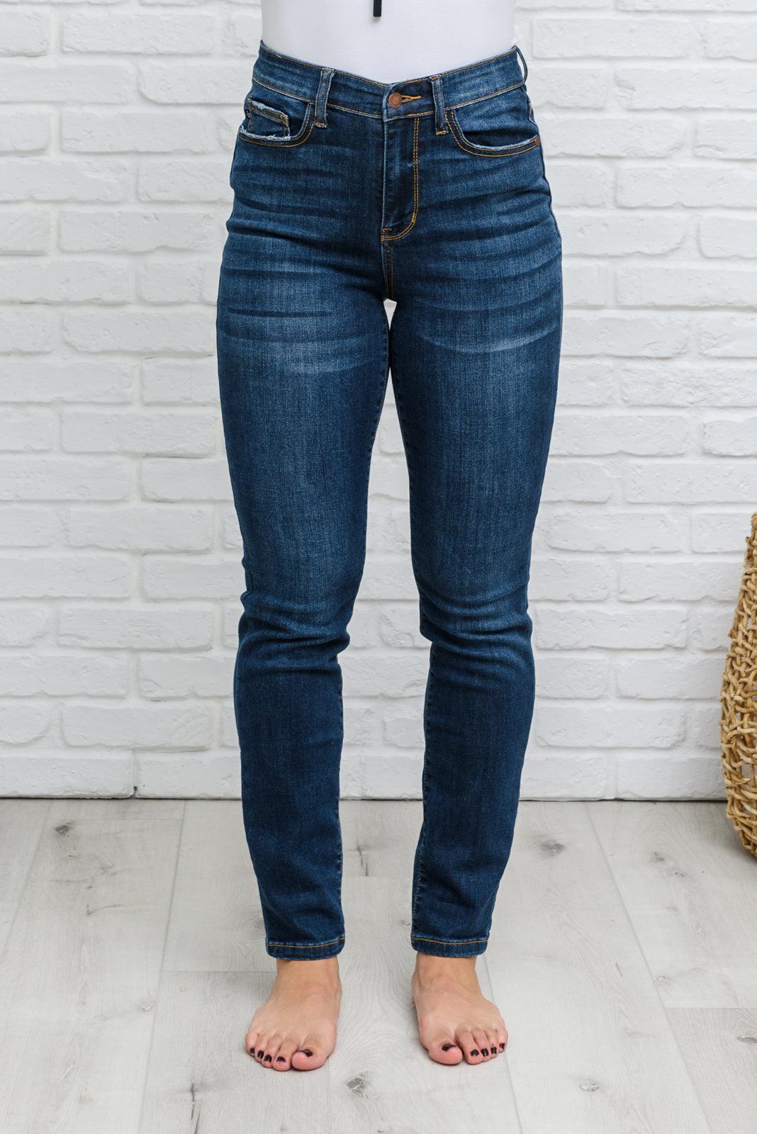 Reba Hi-Rise Clean Relaxed Fit Jeans - Judy Blue Womens Ave Shops   