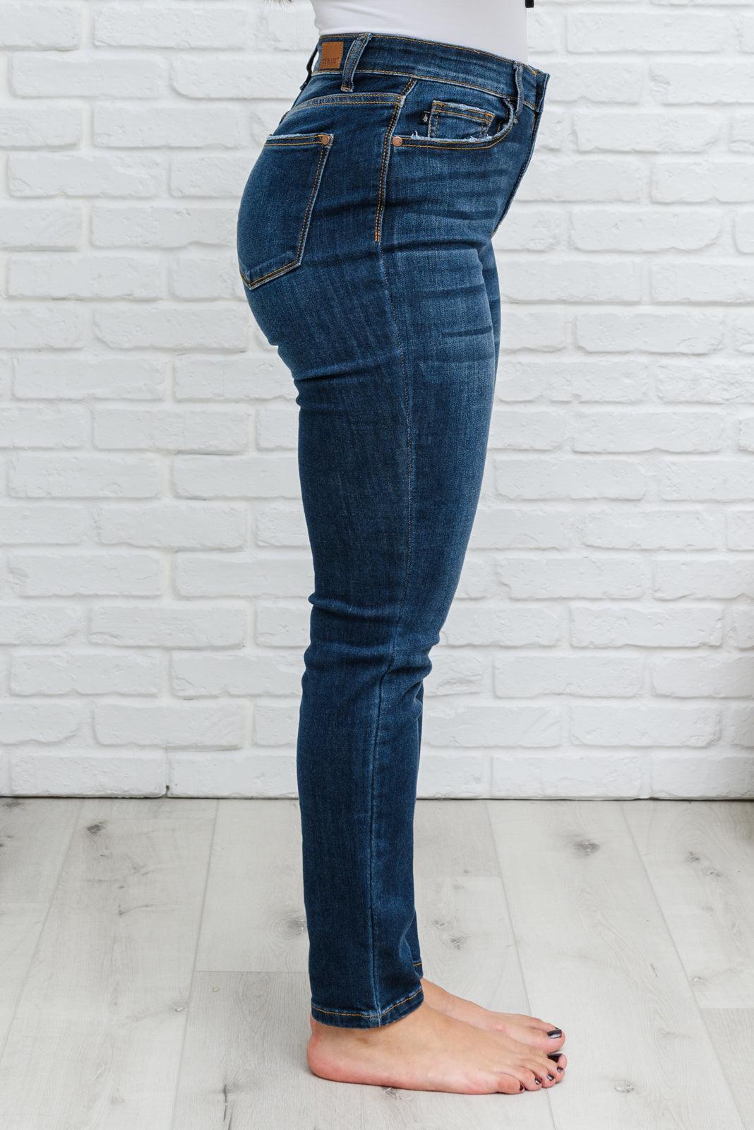 Reba Hi-Rise Clean Relaxed Fit Jeans - Judy Blue Womens Ave Shops   