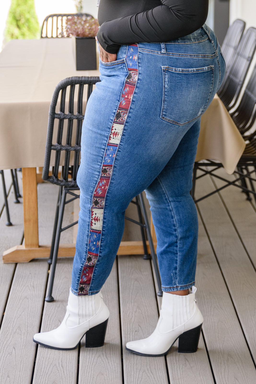 Rio Western Print Relaxed Jeans - Judy Blue Womens Ave Shops   