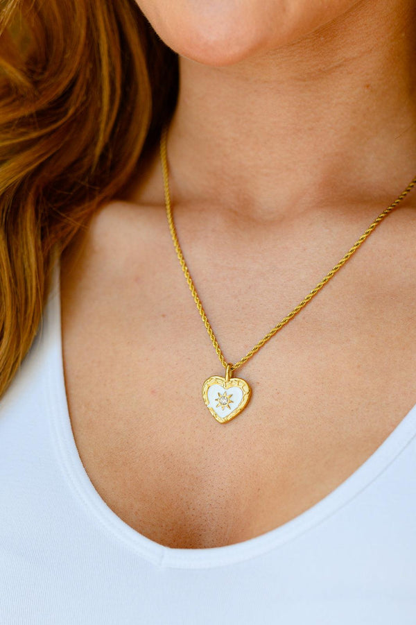 Sacred Heart Pendant Necklace Womens Ave Shops   