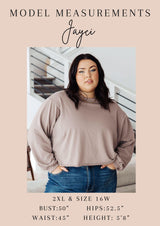 Scoop Me Up Long Sleeve Top in Ash Grey Womens Ave Shops   