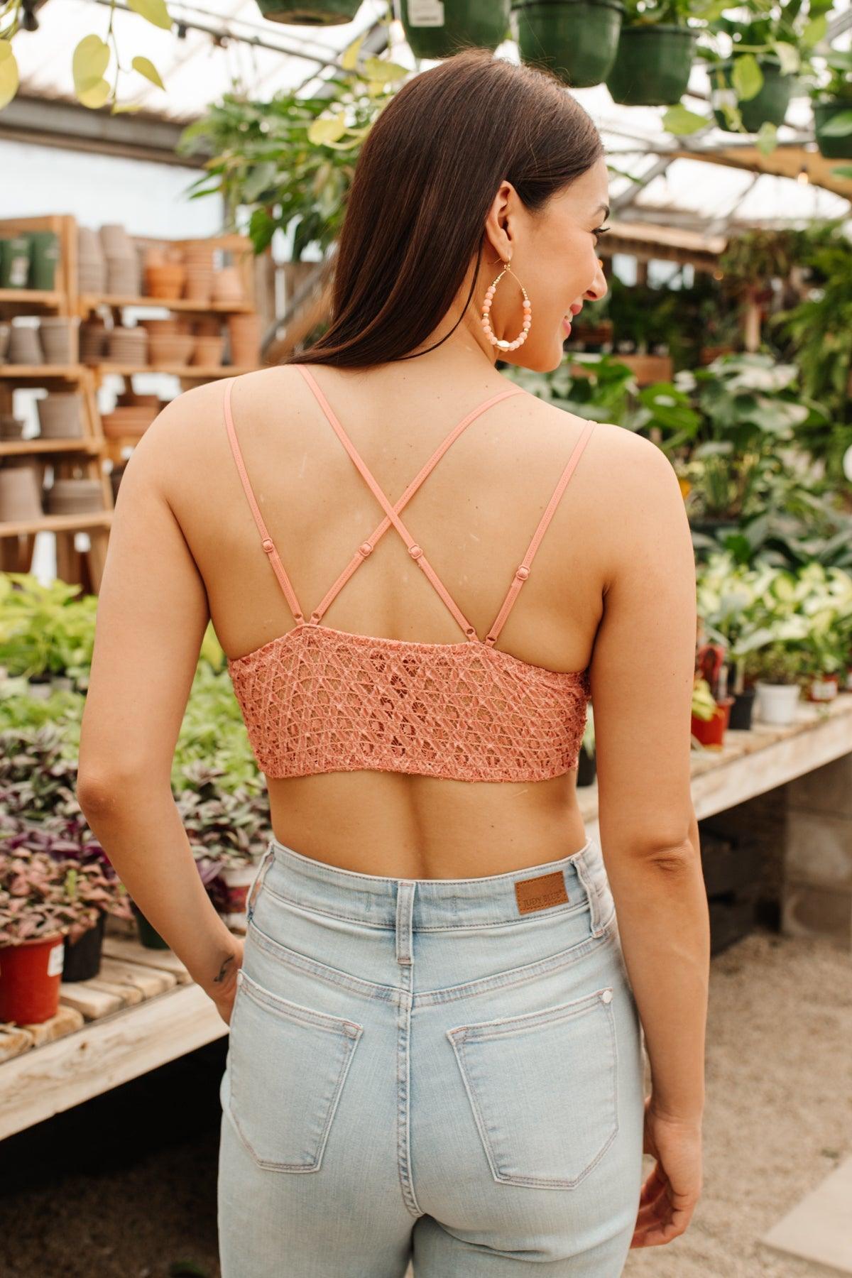 So This is Love Bralette in Coral Haze Womens Ave Shops   