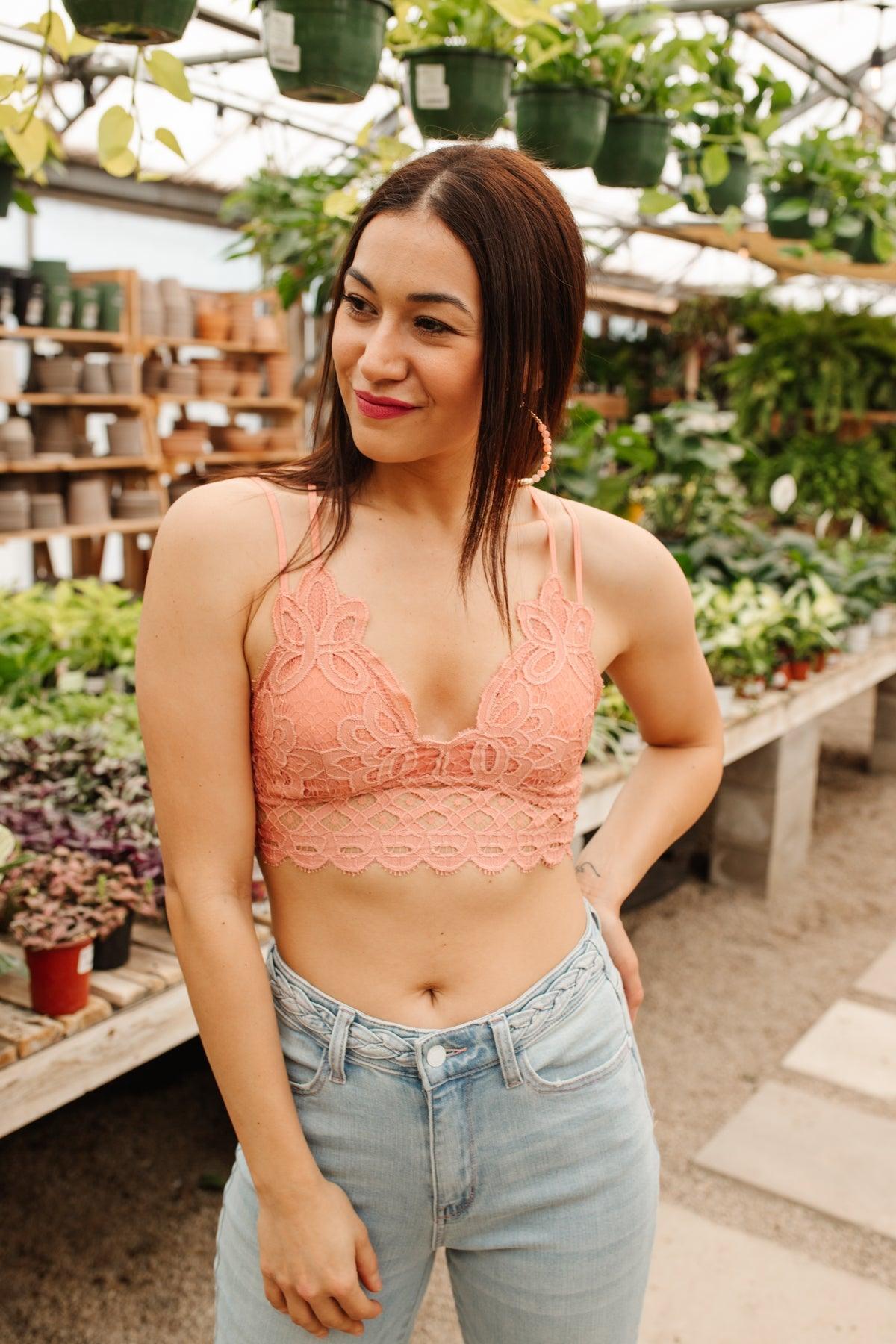 So This is Love Bralette in Coral Haze Womens Ave Shops   