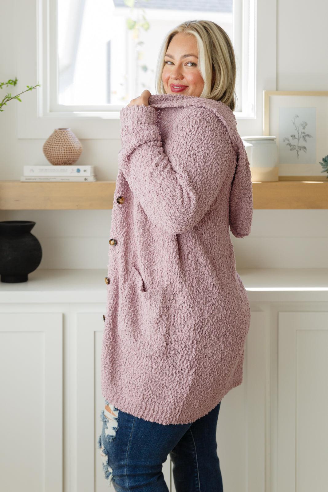 Soft Wisteria Hooded Cardigan Womens Ave Shops   