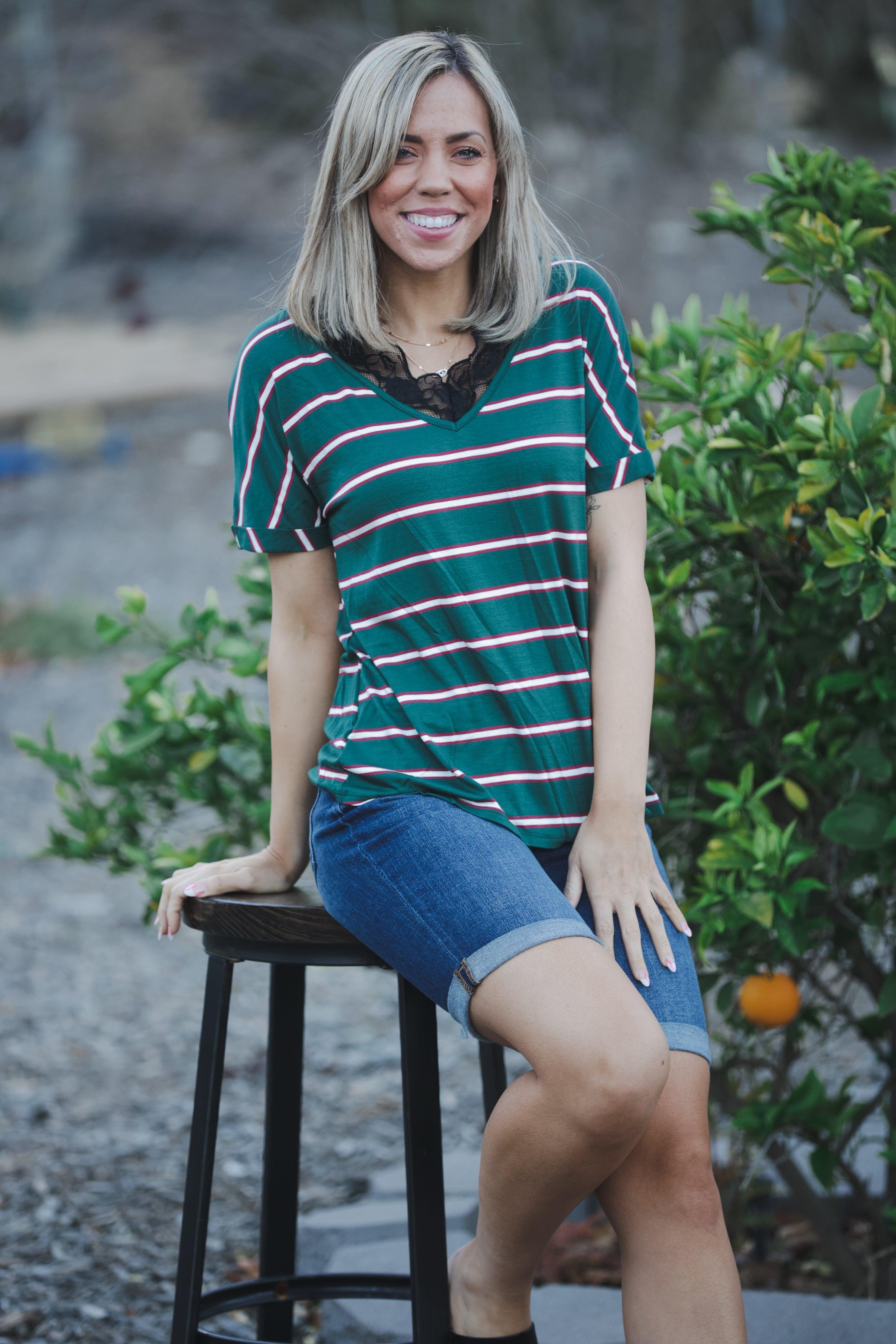 Sweet and Edgy Short Sleeve Top Giftmas Boutique Simplified   