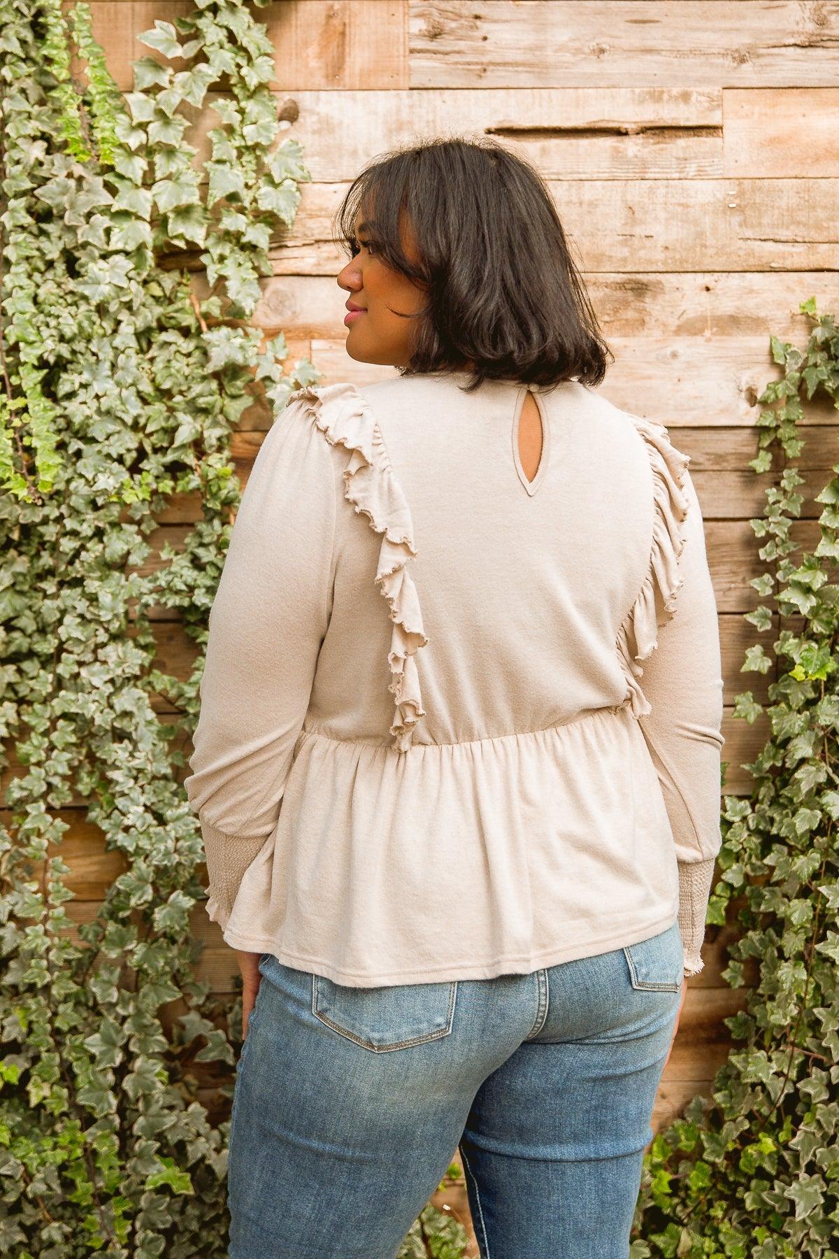 Sweet Confession Top In Seashell Womens Ave Shops   