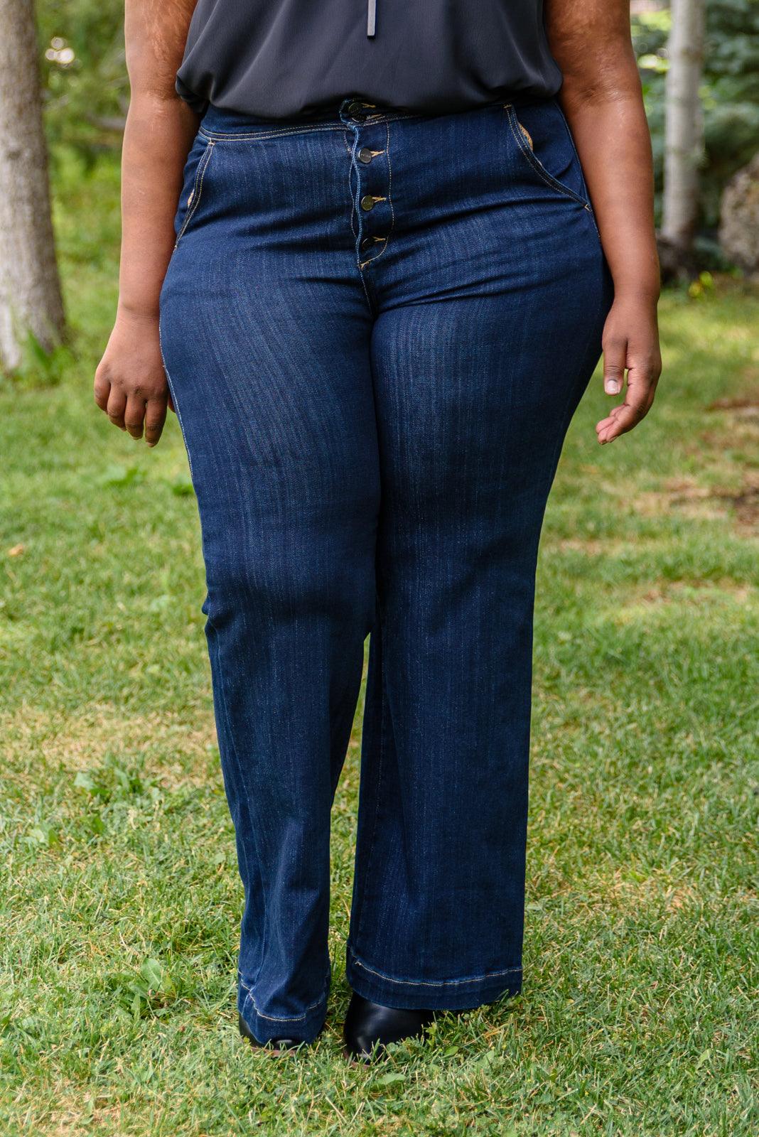 The Blueprint Wide Leg Denim - Risen Womens Ave Shops   