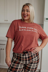These Rolls are Homemade Graphic Tee Womens Ave Shops   