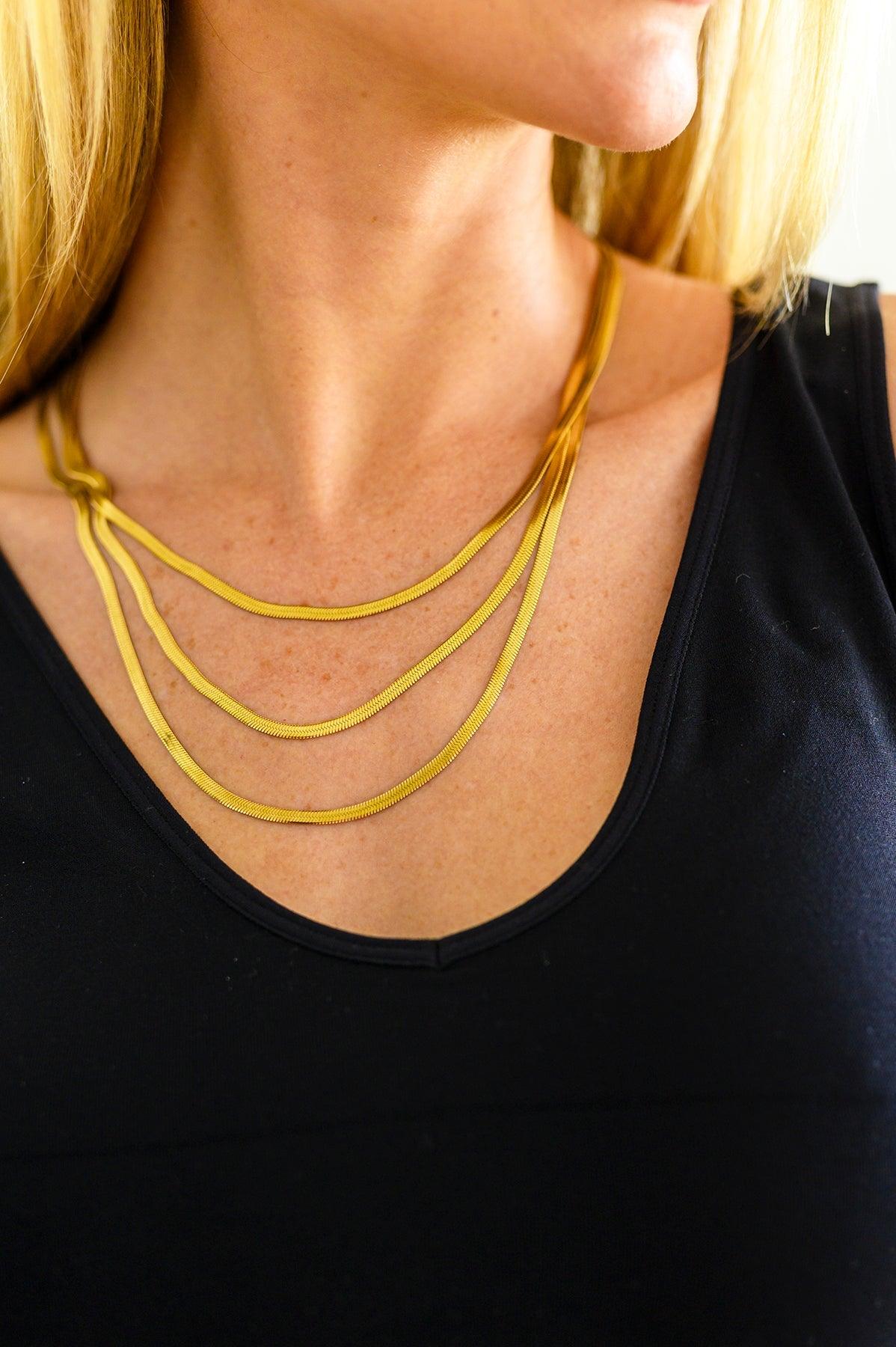Three is Better Than One Layered Necklace Womens Ave Shops   