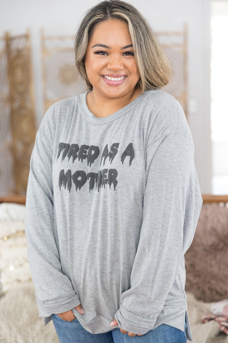Tired As A Mother Top Giftmas Boutique Simplified   
